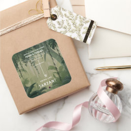 Pegatina Cuadrada Colgar en un hilo de discusión