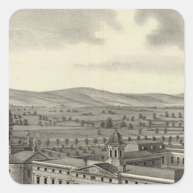 Pegatina Cuadrada Coll de Notre Dame (Anverso)