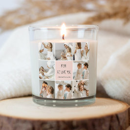 Pegatina Cuadrada Collage Photo Mom Te Ama Mejor Regalo De Madre