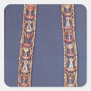 Pegatina Cuadrada Collar del Sol Naciente