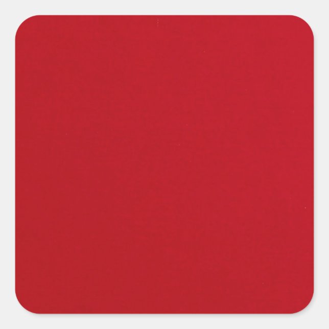 Pegatina Cuadrada Color rojo claro (Anverso)