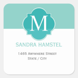 Pegatina Cuadrada Color sólido verde de la mita