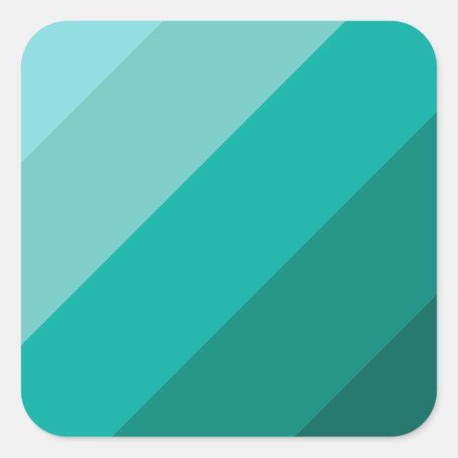 Pegatina Cuadrada Color verde (Anverso)