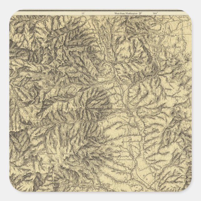 Pegatina Cuadrada Colorado 11 (Anverso)