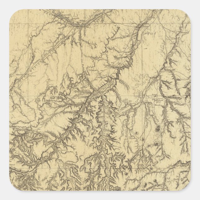 Pegatina Cuadrada Colorado 11 (Anverso)