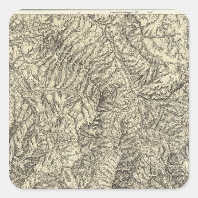 Pegatina Cuadrada Colorado 2 (Anverso)