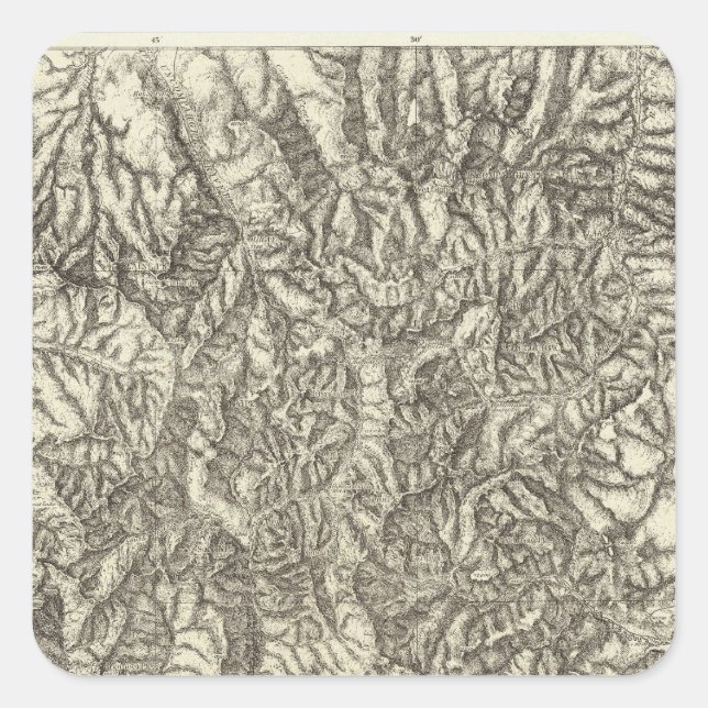 Pegatina Cuadrada Colorado 6 (Anverso)