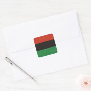 Pegatina Cuadrada Colores de Kwanzaa