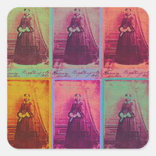 Pegatina Cuadrada Colores Florence Nightingale