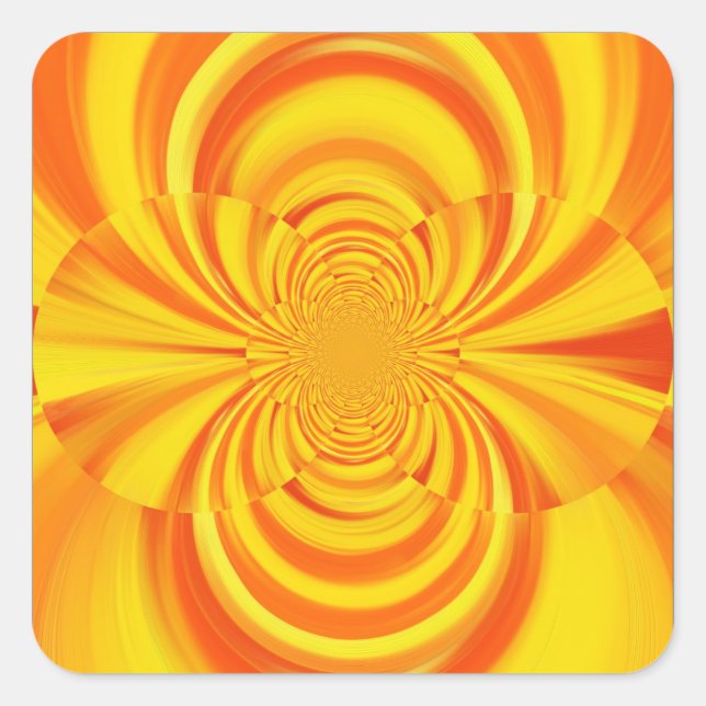 PEGATINA CUADRADA COLORIDA PINTURA DE RAINBOW (Anverso)