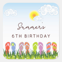 Coloridas Flip Flops Diversión En La Fiesta Del Cu