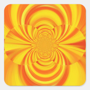 PEGATINA CUADRADA COLORIDO ARTE INFERIOR DE RAINBOW