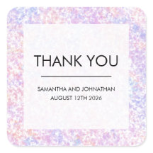 Colorido Boda Brillante Gracias