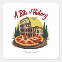 Colosseo vintage Roma y arte de pizza napolitana