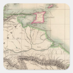 Pegatina Cuadrada Columbia, Suramérica 3