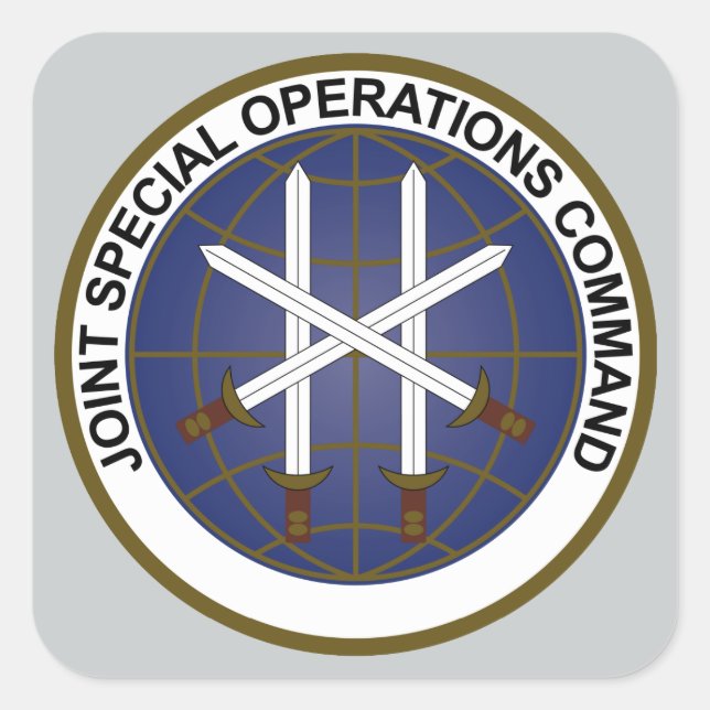 Pegatina Cuadrada Comando Conjunto de Operaciones Especiales JSOC (Anverso)
