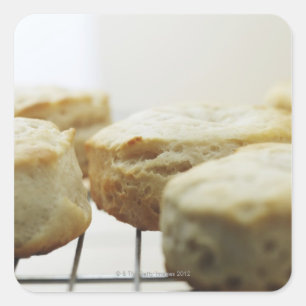 Pegatina Cuadrada Comida, Comida Y Bebida, Galletas, Mantequilla, Pa