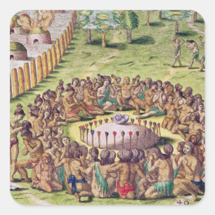 Pegatina Cuadrada Cómo se sepulta al jefe, de 'Brevis'