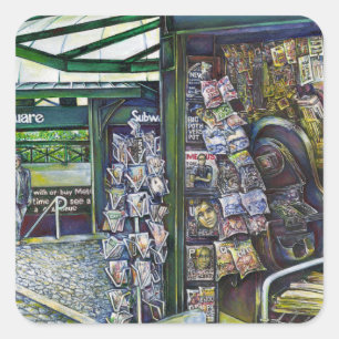 Pegatina Cuadrada ¿Cómo Una Imagen, Inimaginativa?