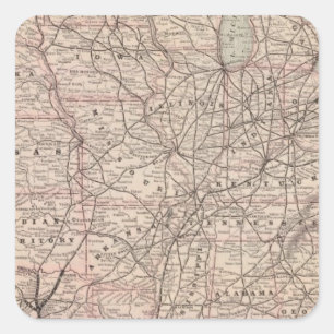 Pegatina Cuadrada Compañía del Pacífico Sur