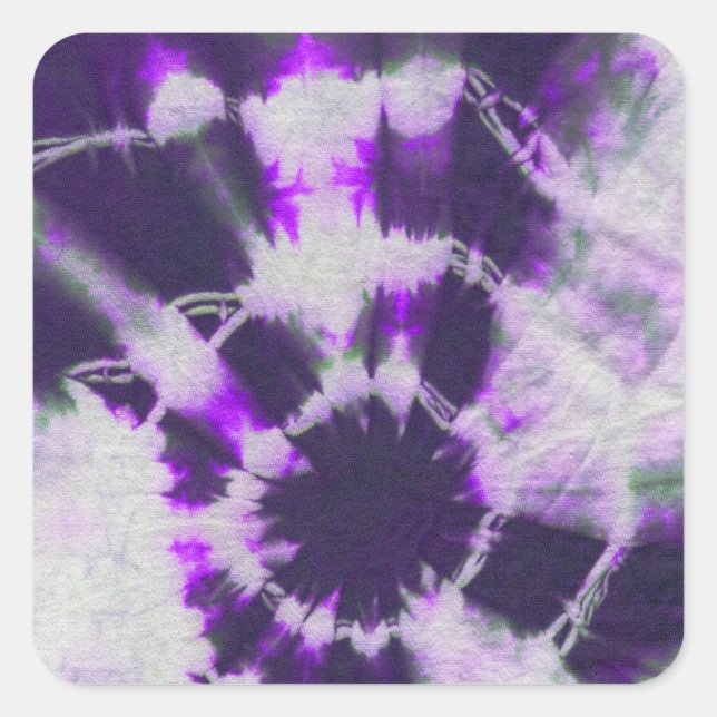 Pegatina Cuadrada Composición de tinte #1 de Michael Moffa (Anverso)