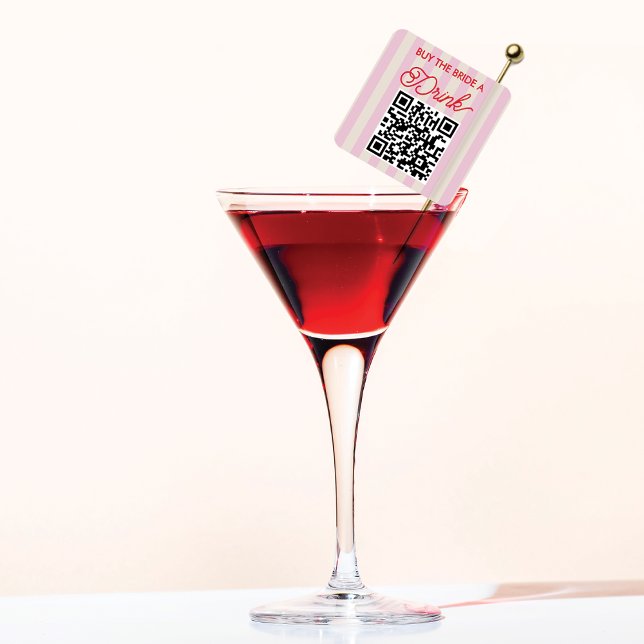 Pegatina Cuadrada Compra una copa a la novia Despedida de soltera  (Subido por el creador)