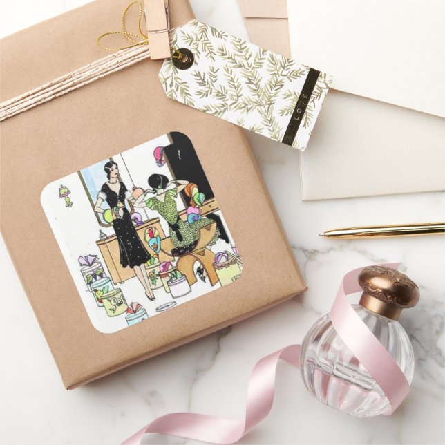 Pegatina Cuadrada Compras para gorras (Regalar)