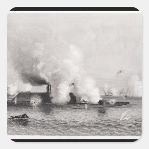 Pegatina Cuadrada Compromiso entre el monitor" y el