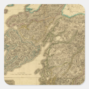 Pegatina Cuadrada Compuesto de Argyllshire