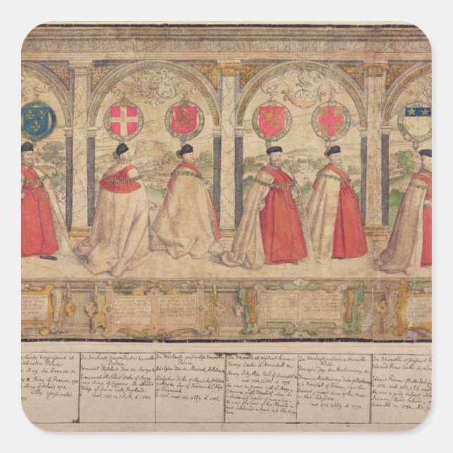 Pegatina Cuadrada Compuesto imaginario (Anverso)