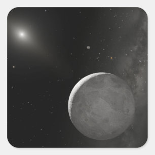 Pegatina Cuadrada Concepto artístico del objeto Kuiper Belt