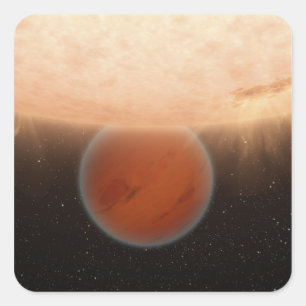 Pegatina Cuadrada Concepto de un artista