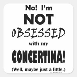 Pegatina Cuadrada Concierto Obsesionado