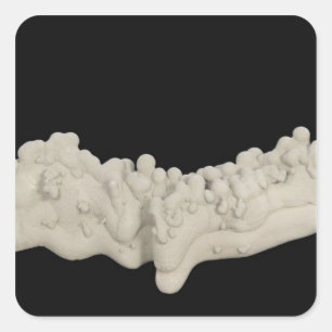 Pegatina Cuadrada Concreción de la arcilla