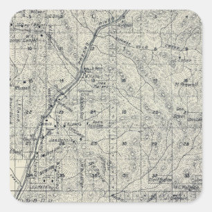 Pegatina Cuadrada Condado de Madera, California 10