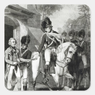 Pegatina Cuadrada Conde Harcourt de Marshall del campo