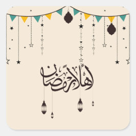 Pegatina Cuadrada Confeti