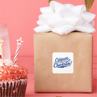 Pegatina Cuadrada Congrats on passing your checkride!