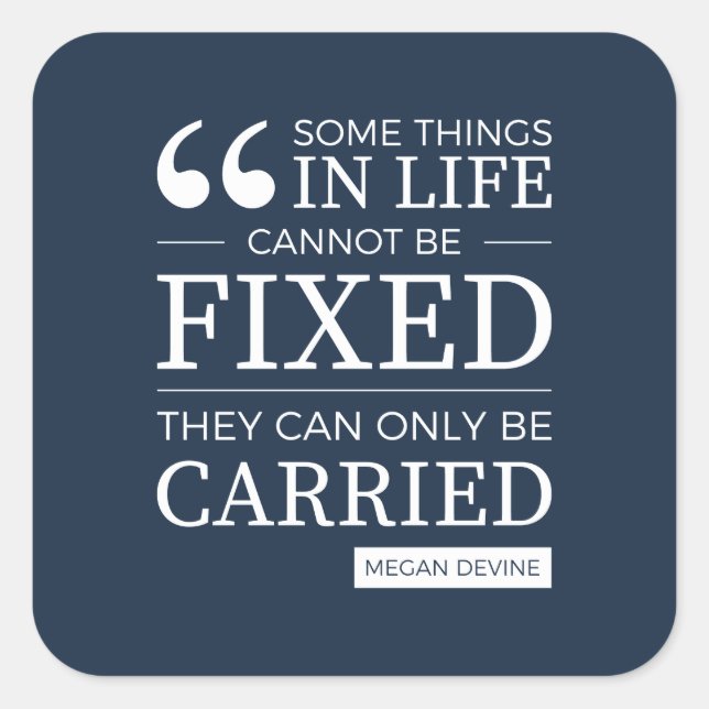 Pegatina Cuadrada conjunto de 6 pegatinas "no se puede arreglar" en  (Anverso)