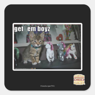 Pegatina Cuadrada Consígueme boyz