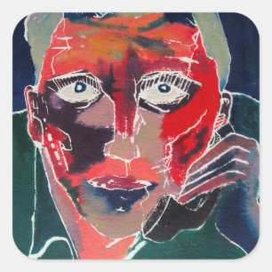 Pegatina Cuadrada Conversación