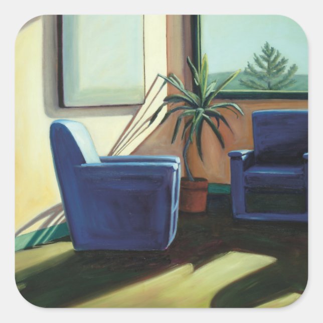 Pegatina Cuadrada Conversación 2002 (Anverso)