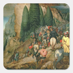 Pegatina Cuadrada Conversión de San Pablo, 1567