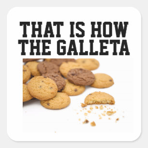Pegatina Cuadrada Cookie Crumble Spanglish