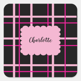 Pegatina Cuadrada Cool Striped Pattern