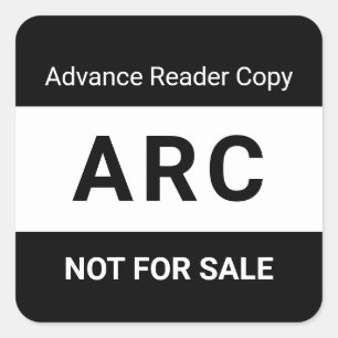 Pegatina Cuadrada Copia de lectura anticipada ARC No para la venta L