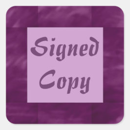 Pegatina Cuadrada Copia firmada - Pegatinas cuadrados (#15)