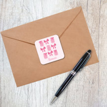 Coqueta rosa caliente Jar y Bow personalizada