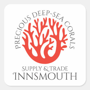Pegatina Cuadrada Coral Trade Innsmouth