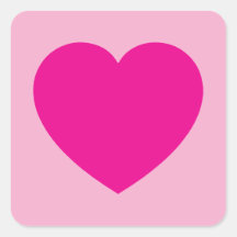Corazón de San Valentín rosa caliente